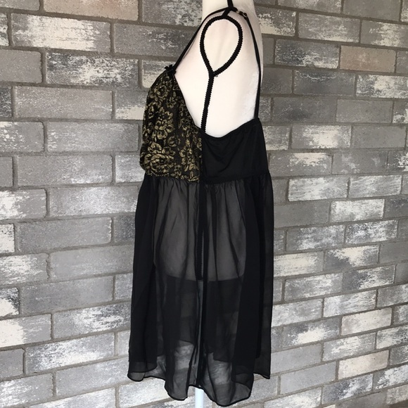 CACIQUE black nightie size 22/24 - Picture 4 of 7
